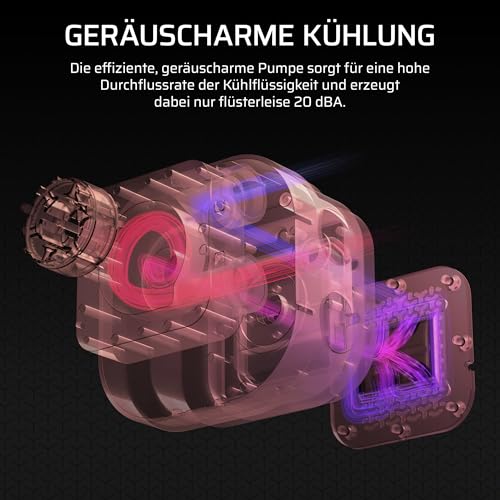 CORSAIR Nautilus 360 RS LCD Flüssig-CPU-Kühler – 2,1-Zoll-IPS LCD-Bildschirm, 360mm AIO, Einfache Daisy-Chain-Verbindungen, Intel LGA 1851/1700, AMD AM5/AM4 – Enthält 3X RS120-Lüfter – Schwarz