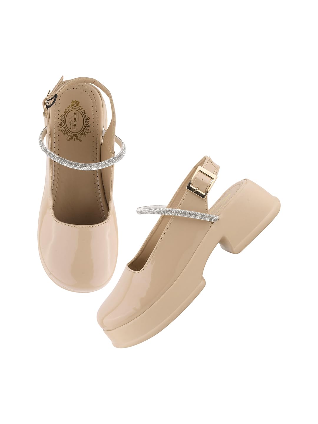 Shoetopia Round Toe Peach Pumps Bellies for Women & Girls-EU40 (B0D76TDJ7T) Amazon Price History, Amazon Price Tracker