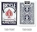 Bicycle Rider Back Standard Index Playing Cards, 12 Pack Bulk Set, Classic Poker Size Decks of Cards for Poker, Blackjack, Rummy, and Family Card Games, Red & Blue Backs