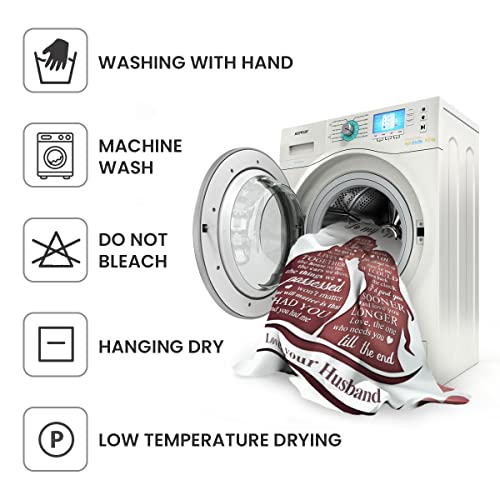 Nananest Wife Blanket Mothers Day Birthday Gifts For Wife Blanket To My Wife Blanket From Husband Wife Birthday Gift Ideas Wedding Anniversary Romantic Gifts For Wife (White Brown, 60"X80") #TOP5