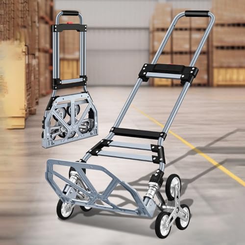 Carretilla plegable con 6 ruedas para escaleras miniatura 2