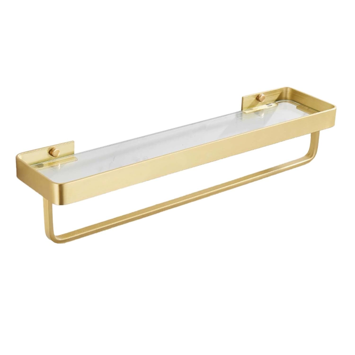 Shower Caddy Glass Shower Shelf No Drilling Shower Rack Wall Mounted Adhesive with Towel Rack for Toilet Bathroom