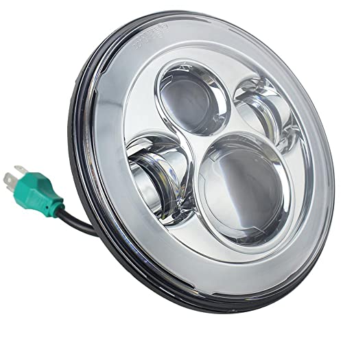 Eagle Lights 8700C 7" Led Headlight For Harley Davidson And Indian Motorcycles - Generation I/Chrome Kit/No Installation Accessories #TOP1