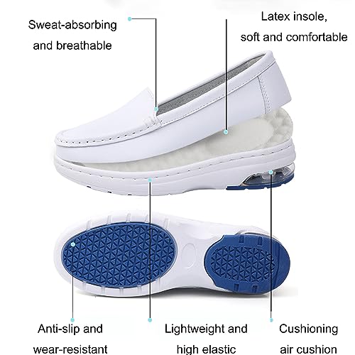 Aceptolcom Women Orthopedic Shoes Slip On Loafers,Arch Support Air Cushion Restaurant Work Shoes Nurse Shoes Orthopedic Sneakers2