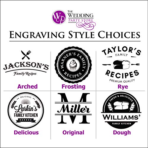 Personalized Bamboo Cookbook Holder - Custom Monogrammed And Engraved Recipe Cook Book Stand - Wooden Housewarming, Kitchen Decor Gift (Vertical - 7.25" X 13.25") #TOP6