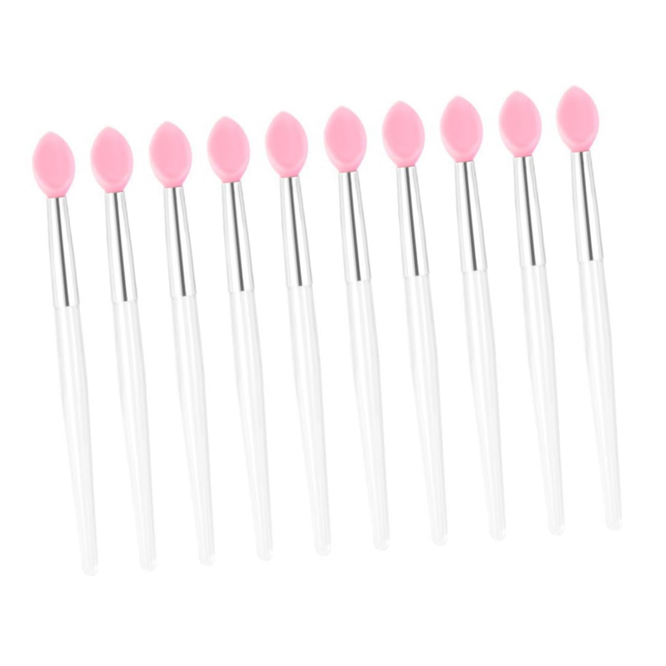 FOMIYES Silicone Lip Brush Applicators 10 Piece Set Portable Makeup Tools for Women Professional Beginner