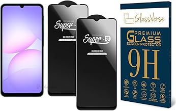 Toughened Oleophobic Tempered Glass For Samsung Galaxy A07 (Pack Of 2) with Free Installation Kit. Full screen Coverage - 6.7 inch
