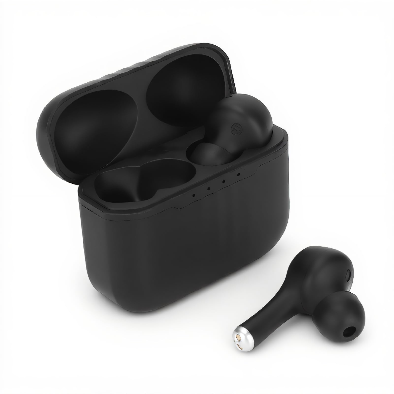 language translator earbuds,noise canceling wireless bluetooth translator device,84 languages 5 modes instant translator ear headset with charging box(black)