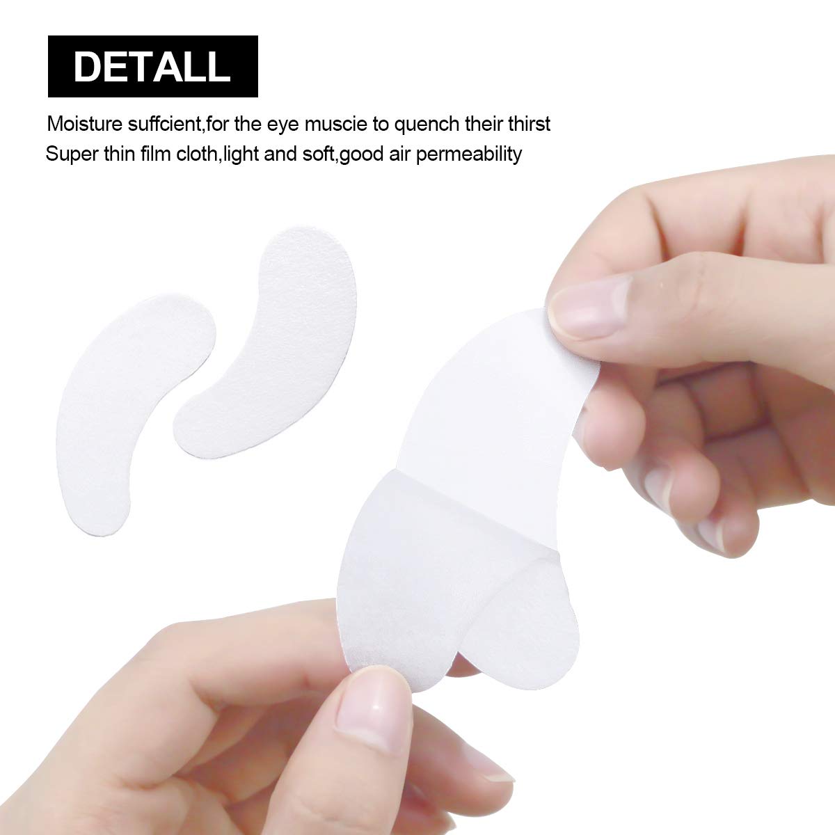 50 Paio Patch Extension Ciglia Gel Cerotto Eye Gel Patches Senza Pelucchi Cerotti Gel per Estensioni Ciglia Adesivi Eye Pads