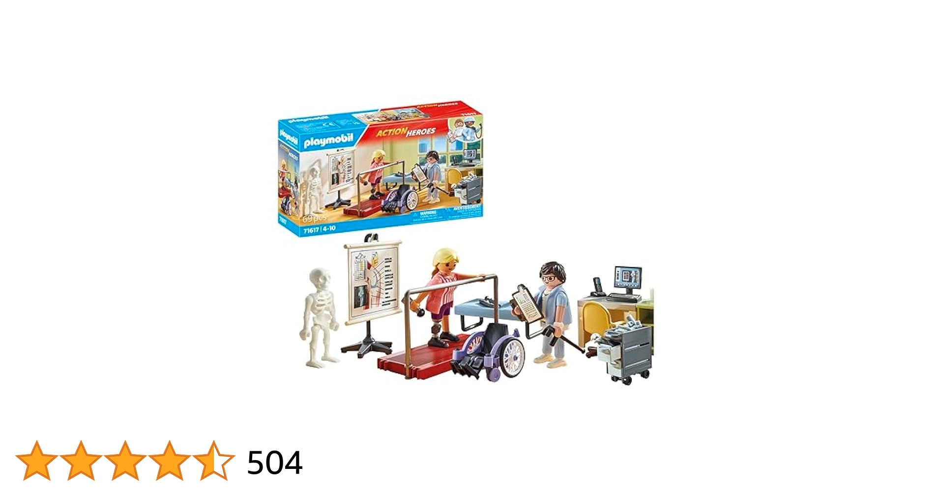 Playmobil 71618 Action Heroes: MRI with patient, realistic