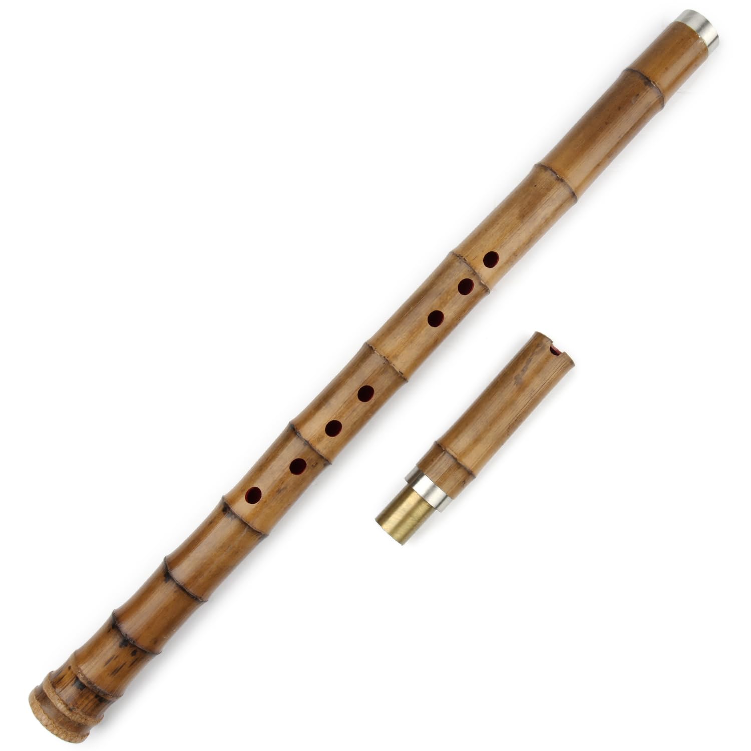 Traditionelle Musikinstrument GF Schlüssel 8 Löcher natur Bambus Flöte Xiao genannt G Key natur