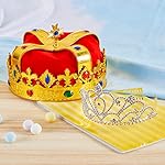 JOYIN 2 Pack Royal Crowns, Halloween Party Costume Accessories, King's and Queen's Crowns for Kids and Audults - Image 2
