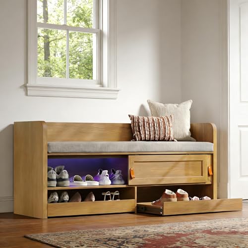 STO'SENSE Premium Entryway Bench with Storage...
