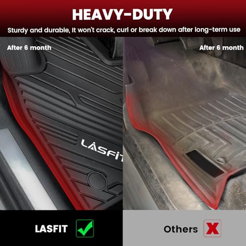 Image of LASFIT Floor Mats for Ford Explorer 6 Seats with Second Row Center Console
