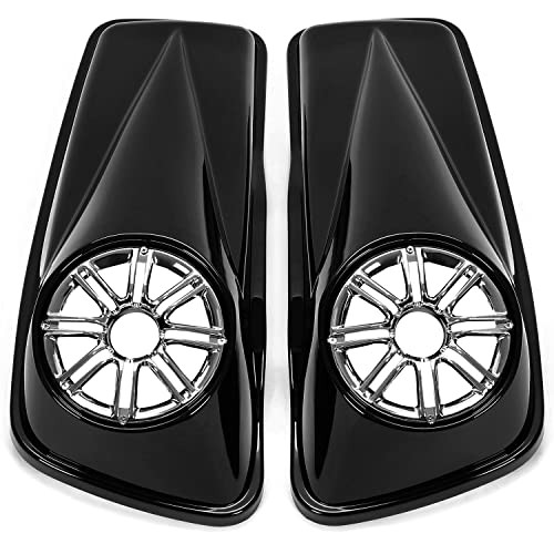 Tapas para alforjas con altavoces de 6,5 pulgadas Kojem, compatibles con modelos Harley Touring 2014-2022 (FLT, FLHT, FLHTCU, FLHRC, Road King, Road Glide, Street Glide, Electra Glide, Ultra-Classic), 2 piezas miniatura 4