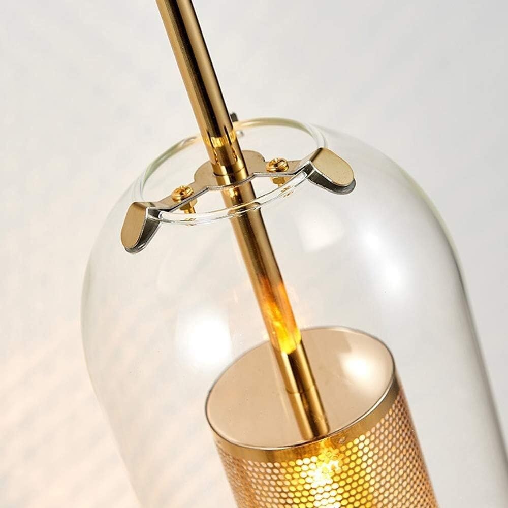 Elegante Lampada da Parete nordica Moderna a LED in Vetro e Metallo con Attacco E14, Lampada da Parete per Camera da Letto, Soggiorno, Studio, Sala da Pranzo, Scale, Veranda, corridoio, ristorant