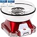 Produktbild Gadgy Zuckerwattemaschine - Retro Cotton Candy Machine - Zuckerwatte Maschine mit Stäbchen und Messlöffel - Höhe 22 cm Rot Weiß - 500 Watt Zuckerwattenmaschiene für zuhause