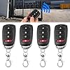 Huybaa Mando Garaje Universal 433Mhz, 4 Piezas Mando Puerta Garaje Universal, Clonador Mando Garaje con 4 Botones, Duplicador Puerta Garaje Codigo Fijo para Puertas de Garaje y Cancelas #1