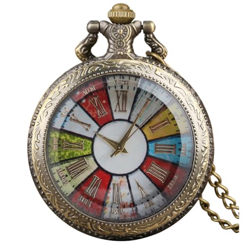 Montre gousset chiffres romains Vigoroso au design antique et finitions steampunk haut de gamme