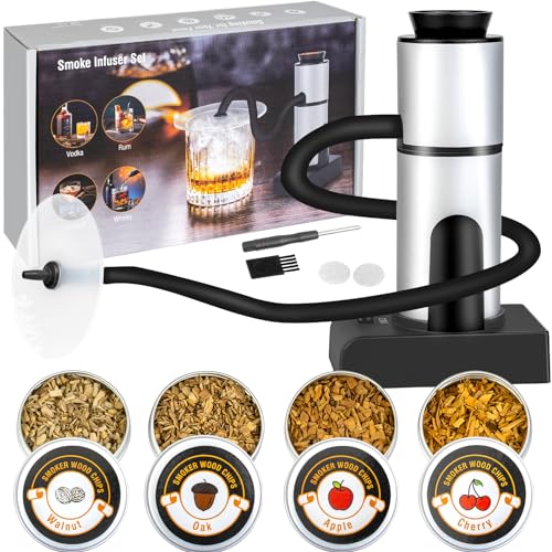 Souroyea Smoke Gun For Cooking, Smoking Gun Food Smoker, Smoke Gun For Cocktails, Old Fashioned Drink Cocktail Smoker Kit, Bourbon Whiskey Portable Smoker Infuser thumb #8