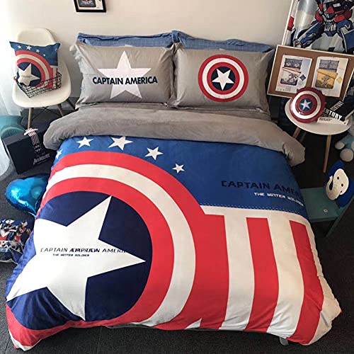 Towel Rings Juego De Ropa De Cama con Diseño De Los Vengadores De Los Vengadores, Ropa De Cama 3D Marvel Anime Printed Traje De Cuatro Piezas De Terciopelo Cristal Fundas