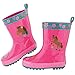 Stephen Joseph Little Girls'  Rain Boots, Girl Horse, 9