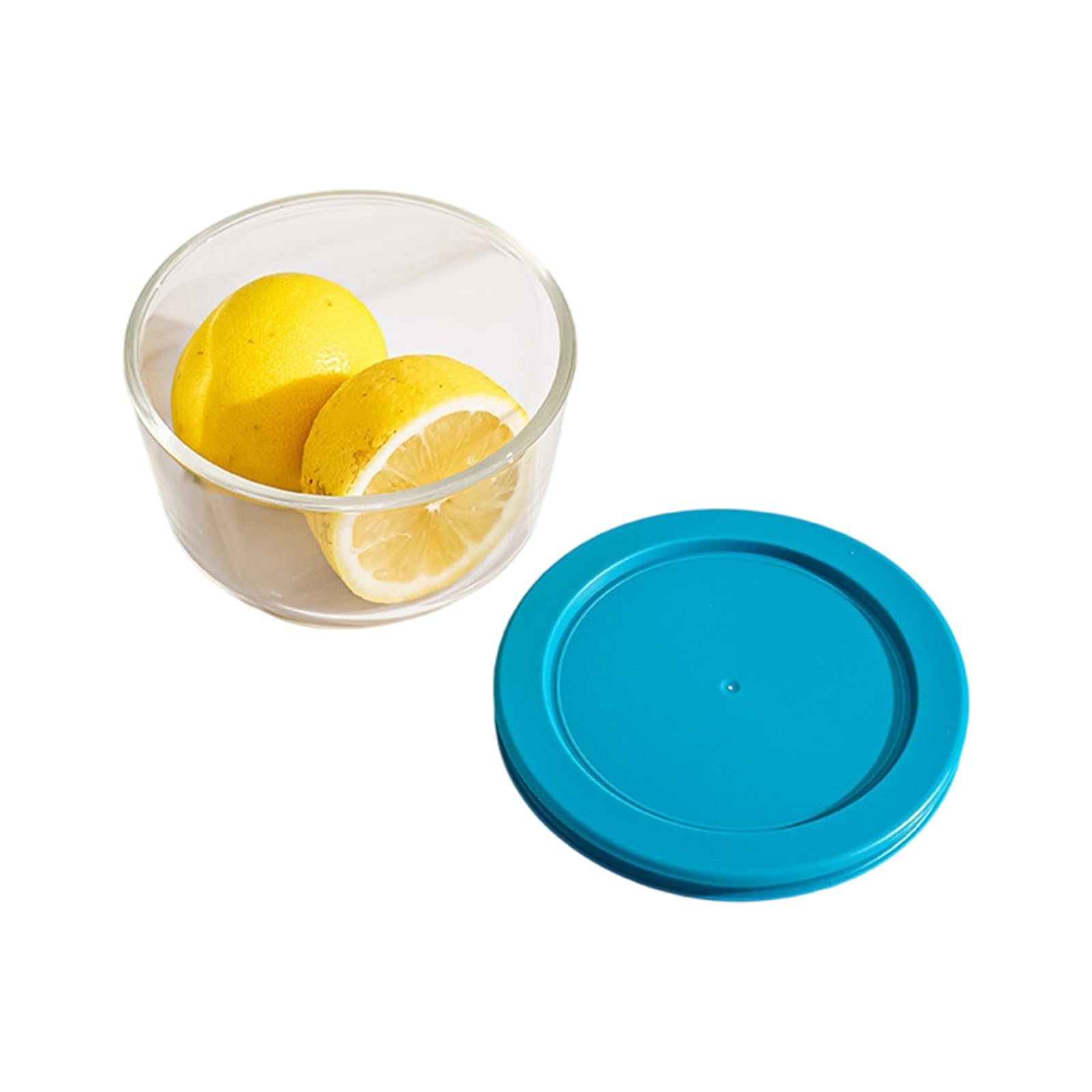 Tsophreniq Leak Glass Bowl Microwave and Freezer Safe Clear Stackable Sturdy for Home Storage Freezers Safe Container