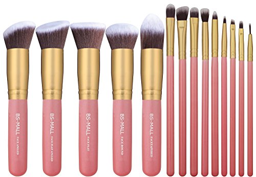 BS-MALL(TM) Premium Synthetic Kabuki Makeup Brush Set Cosmetics Foundation Blending Blush Face Powder Brush Makeup Brush Kit
