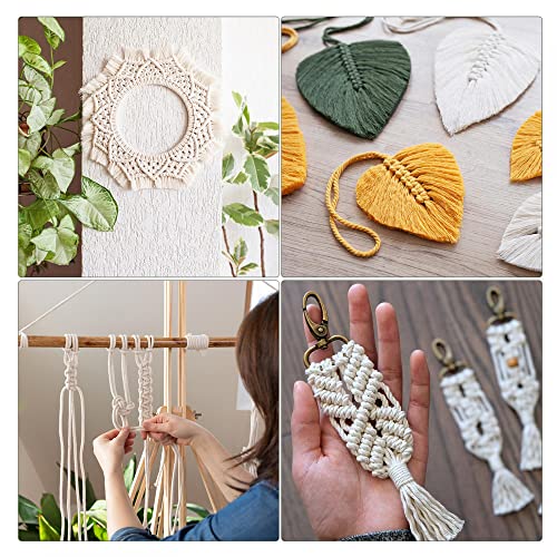 Cuerda de algodón bicolor de 100 metros de alta flexibilidad pack de 2 6