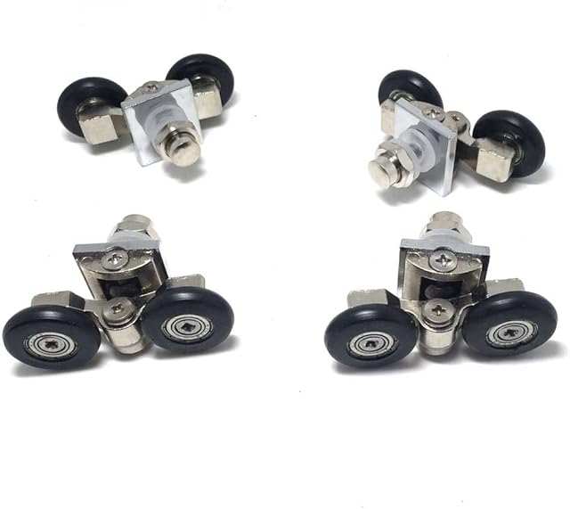 Set of 4 New Adjustable Shower Door Rollers 25mm