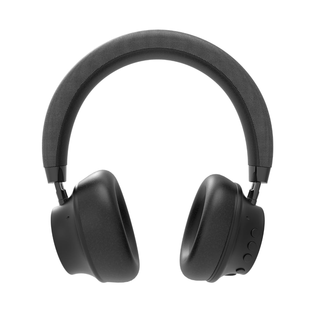 TELEFUNKEN ARCO ONE Casque Bluetooth Over-Ear avec ANC et Microphone, Multipoint, Batterie 30h (22h avec ANC), Pilotes 40mm, 32Ω, AUX/3.5mm et USB-C, IPX3, 220g, Coussinets
