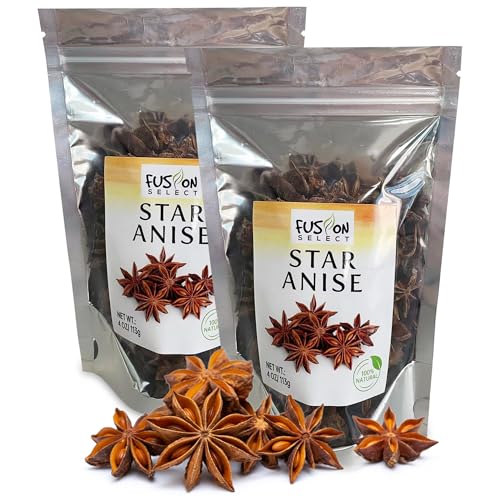 Fusion Select 8 Oz Dried Star Anise - Whole Badian