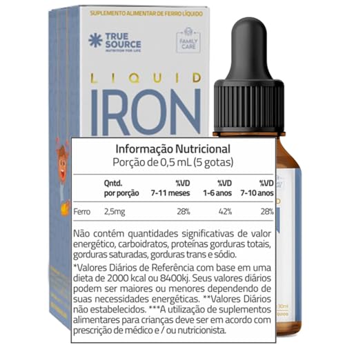 Kit IRON Liquid 30ml + DHA Liquid 30ml True Source Family Care Vitamina