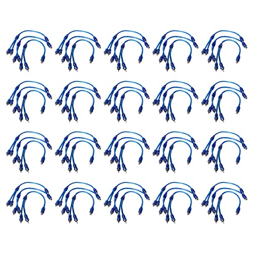 Connecteur audio 1 RCA 2 RCA lot de 60 adaptateurs séparateurs pour câble de distribution son