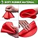 Spot Markers 9 inch 12 Pcs Non-Slip Rubber Agility Markers Flat Field Cones Floor Dots for Football, Soccer, Basketball Training Markers, School Activities, Exercise Drills, Social Distancing Red