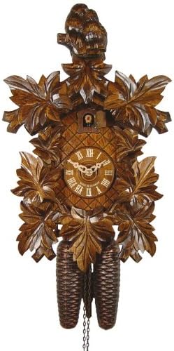 Cuckoo Clock Pair of Birds, 8-Leaves