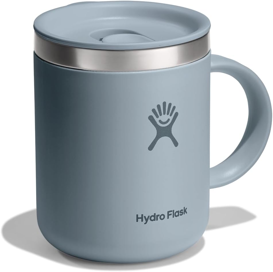 Hydro Flask Coffee Mug – Insulated Stainless Steel, Non Spill, Leak Resistant Travel Mug 12 Oz Shale Gray