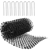 Katzenschreck Matte Garten Katzenstopper Katzenschreck Matte Flach Prickle Strip Hund Graben Abschreckung für Innen und Außen Schwarz M