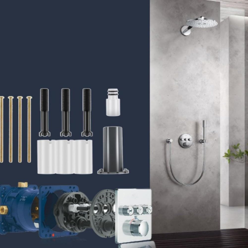 Set di prolunga di ricambio per Grohe 14048000 per finiture doccia e vasca Grohtherm SmartControl, accessorio di installazione flessibile da 25 mm per sistemi miscelatori