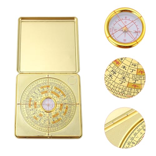 Brújula Feng Shui Pan Mediana 12cm Aleación Impermeable miniatura 7