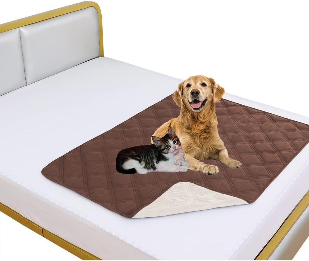 SUNNYTEX Waterproof & Reversible Dog Bed Cover Pet Blanket