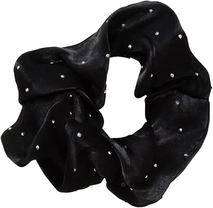 Pipa Bella By Nykaa Fashion Stylish Contemporary Black Scrunchie For Women