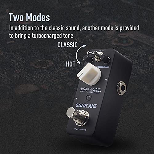 SONICAKE Overdrive Distortion Fuzz Pedal für Gitarre