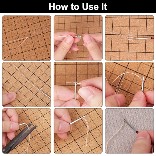 Image of NQEUEPN 16pcs Punch Needle Kit, Adjustable Punch Needle Embroidery Kit with Tape Measure Punch Needle Tool Embroidery Needle Set for Adults Beginners Sewing Embroidery Floss Cross Supplies