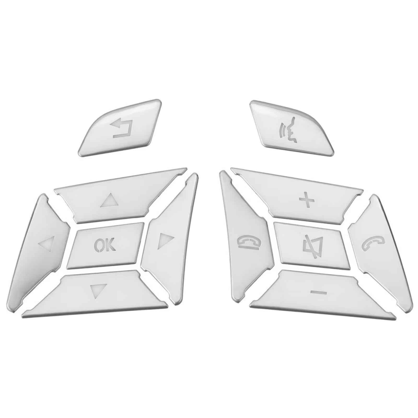 Interior Button Sticker Compatible with Benz for CLS Class for W218 2011-2015 Car Steering Wheel Button Cover Trim Switch Decoration