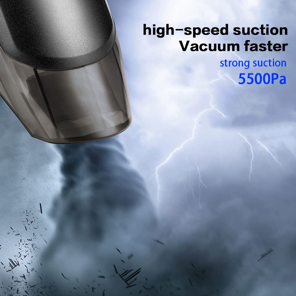 12V-100W Aspiradora de Mano de Alta Potencia,Aspirador Coche Potente Aspirador de Mano Cable Aspirador de Mano Cable Potente Aspiradora de Mano Potente Inserte el Encendedor de Cigarrillos