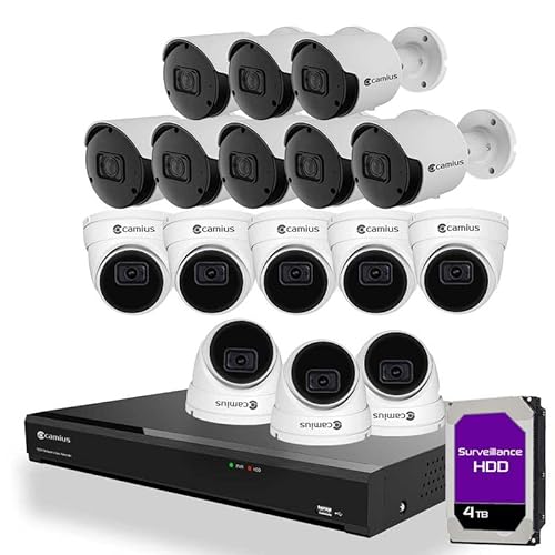 Camius 320Mbps PoE NVR 16 Camera Security System, 2K, 4TB