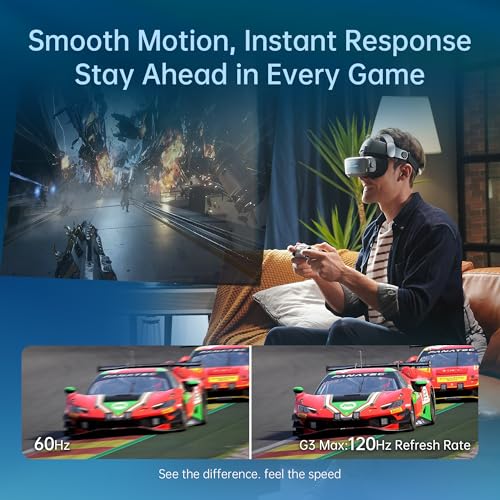 GOOVIS G3 Max XR Head Mounted Display with D4H1 Media Player – 1000'' QHD 2.5K 120Hz Micro-OLED Display, Blu-ray 3D Personal Theater, Compatible with iPhone16/Android/PC/Handhelds/PS5/Blu-ray Players - Image 5