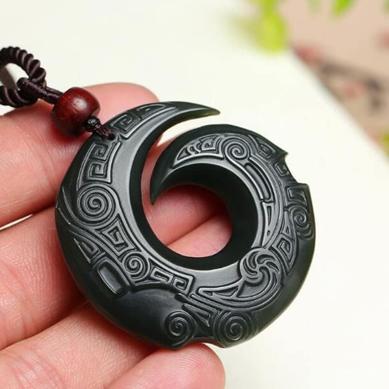 Hetian Jade Circle Necklace Lucky Peace Auspiciou Amulet,Hand Carved Luckcy Bird Jade Pendant(Include Certificate,Genuine) - Image 7