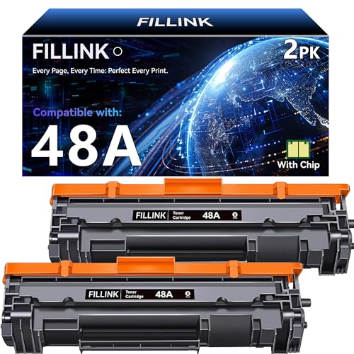 Toner noir 48A CF248A pour imprimantes HP LaserJet Pro M15w et MFP M28w M29w